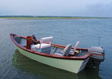 Marshall James Skiff rear quarter view